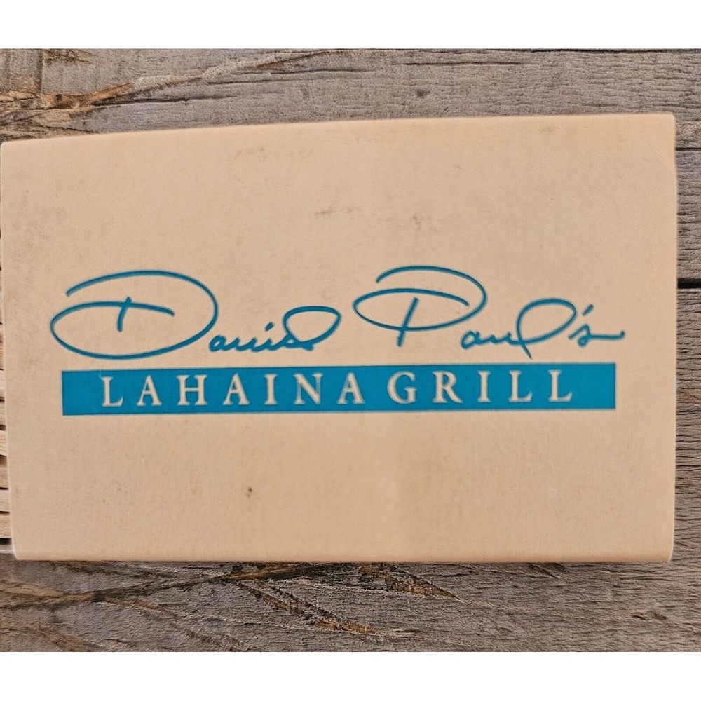 David Paul's‎ Lahaina Grill Matchbox Blue Tip Matches Restaurant Souvenir - Picture 9 of 12